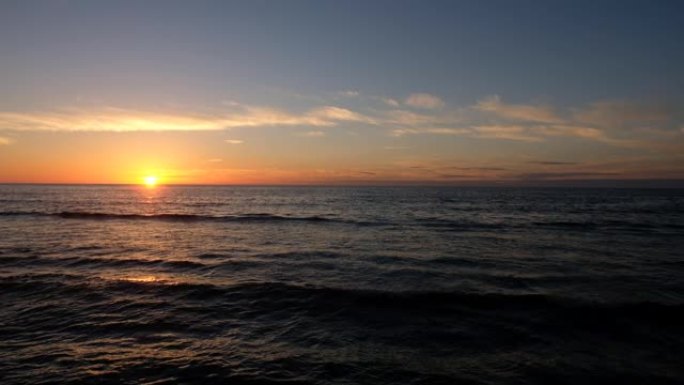 加利福尼亚日落太平洋海浪声