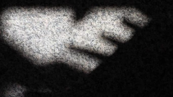花岗岩地板墙上反射的抽象树叶阴影