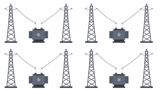 电气变压器国家电网电力传输高压线