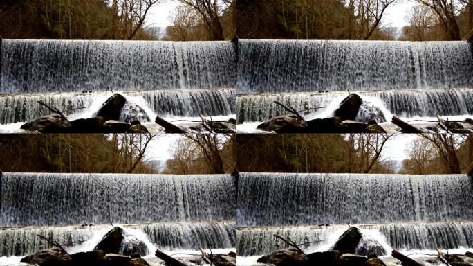 天然瀑布和河流瀑布