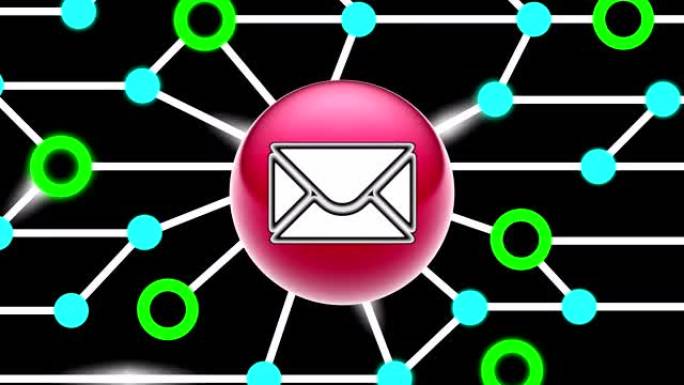 电子邮件图标网络安全客户端安全加密防病毒