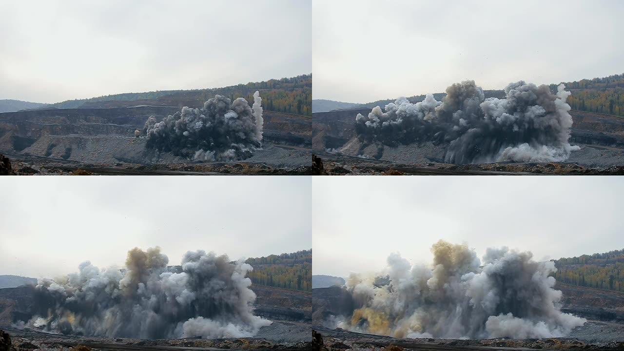 煤矿采石场岩石爆炸