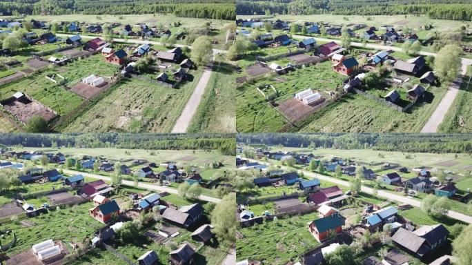 尼科洛-乌什纳的俄罗斯中部村庄