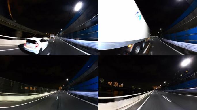 高速公路上的夜间驾驶