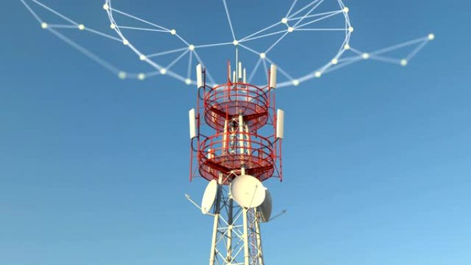 具有某些丛网络连接图形的电信蜂窝塔