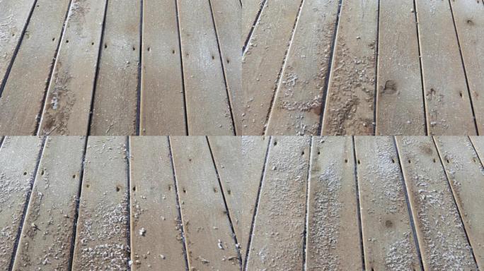 木板上的霜实木地板