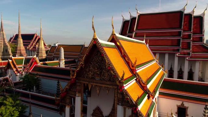 卧佛途中的鸟瞰图 (Wat Pho)