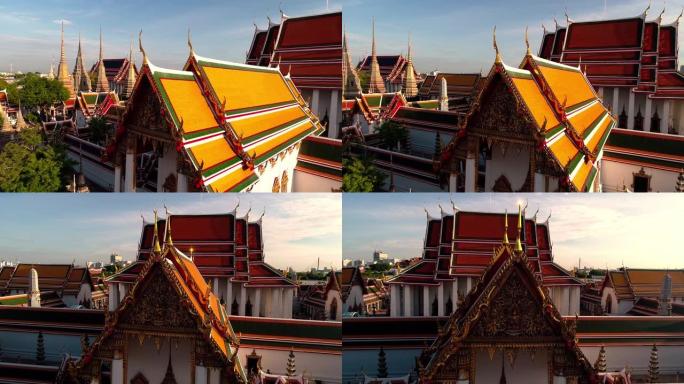 卧佛途中的鸟瞰图 (Wat Pho)