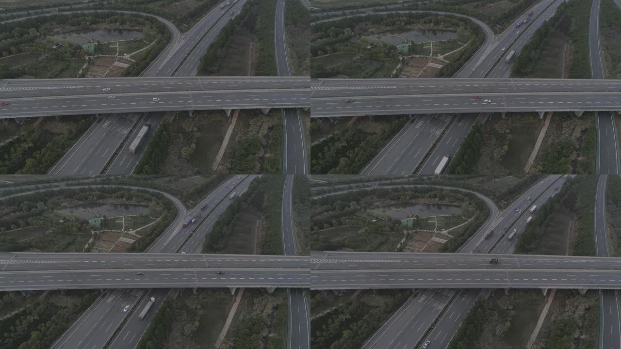 高速公路，DJI 4 D-log模式