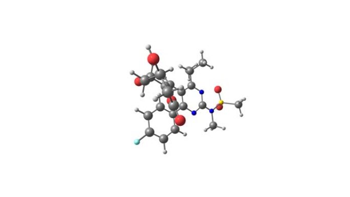 绝缘旋转rosuvastatin分子视频