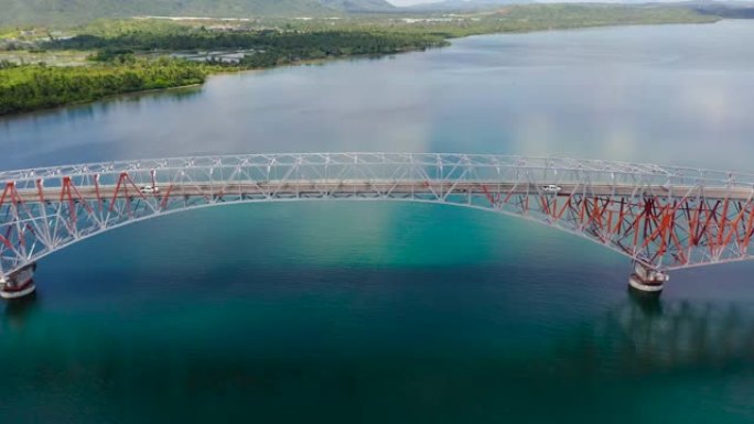 菲律宾最长的桥梁圣胡安尼科大桥全景