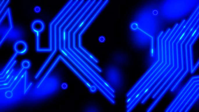 蓝色实时电子电路的抽象概念-无缝循环
