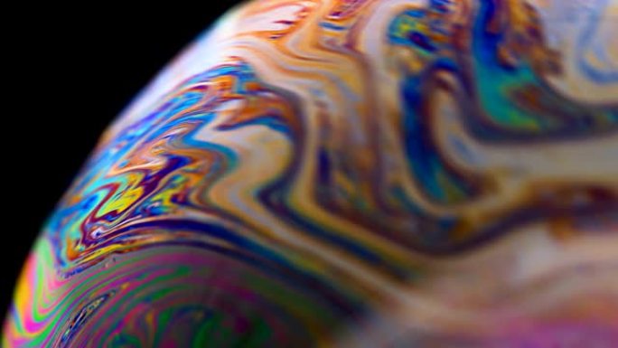 肥皂泡彩虹颜色抽象背景视频素材粒子效果