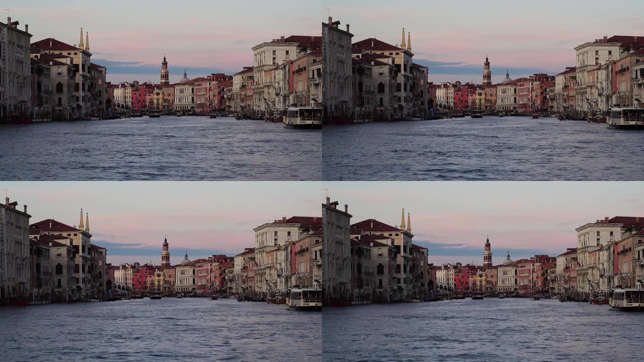 大运河上的建筑。意大利威尼斯旅游。