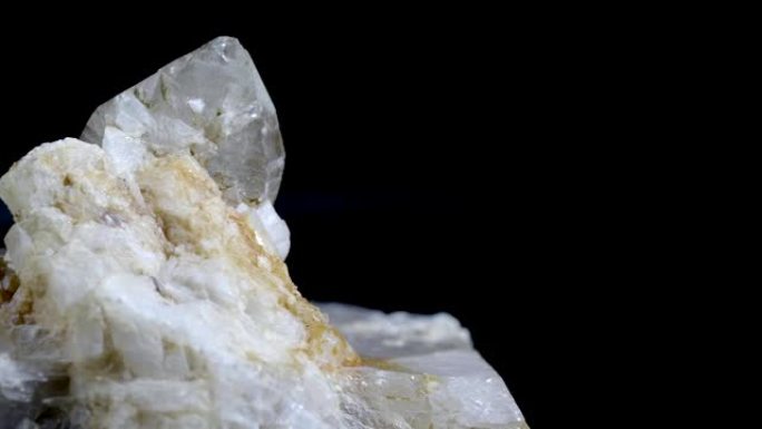 Macro dolly: 黑色石英晶体