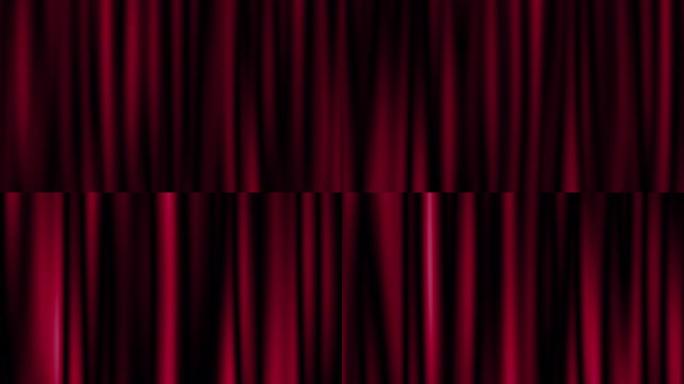 舞台红色窗帘3D背景。