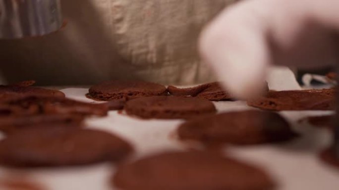 制作巧克力饼干做菜做饭