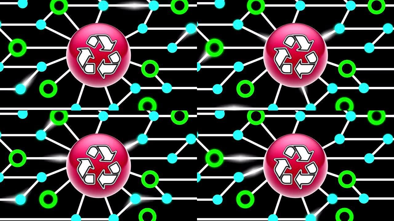 回收图标线路图循环