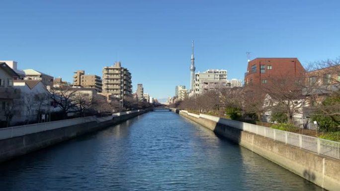 日本东京koto病区oyokogawa river