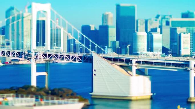 东京城市城市桥梁高速公路的延时