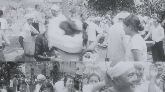 60年代 傣族 泼水节