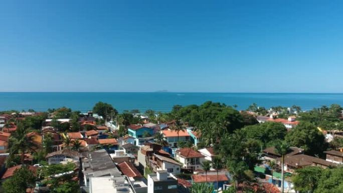 马雷西亚斯海滩的鸟瞰图。圣保罗附近的著名地方。巴西