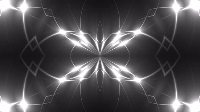 抽象对称万花筒-分形光，3d渲染背景，计算机生成背景
