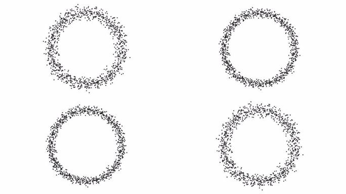 4k散射圈动画 | 可循环