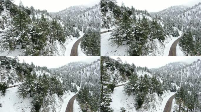 雪山路鸟瞰图