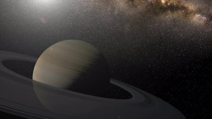 土星。4k中的真实空间