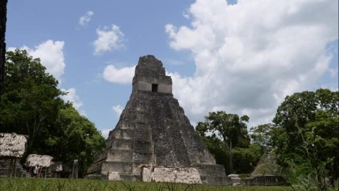 危地马拉的蒂卡尔城市玛雅文明遗址时间流逝