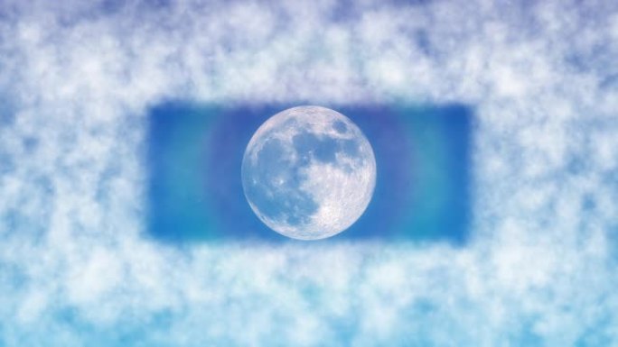 梦幻般的飞向月球概念-无缝循环
