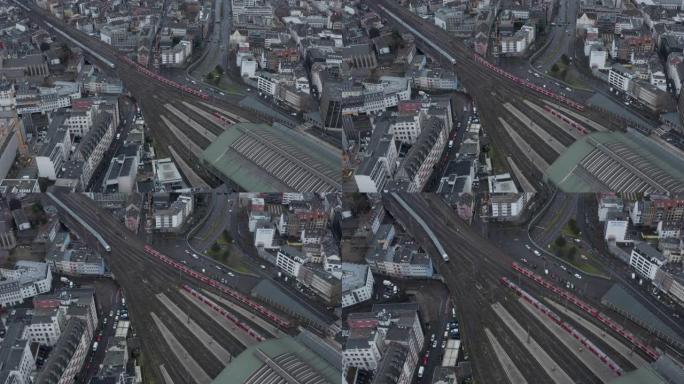 天线: 科隆铁路列车系统，在阴天 [4K]