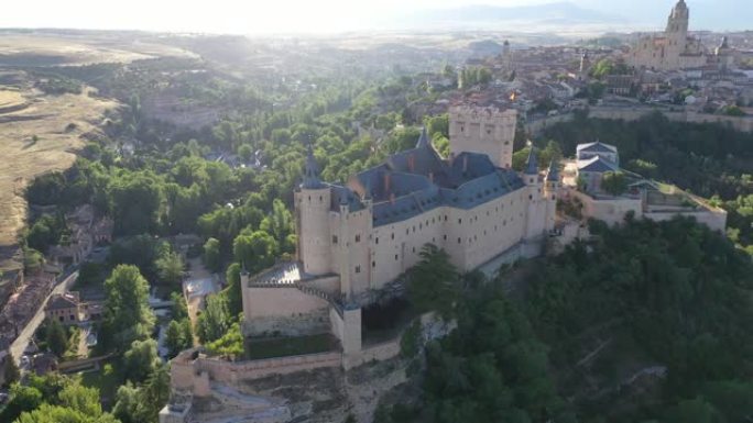 塞戈维亚堡垒城堡的观点