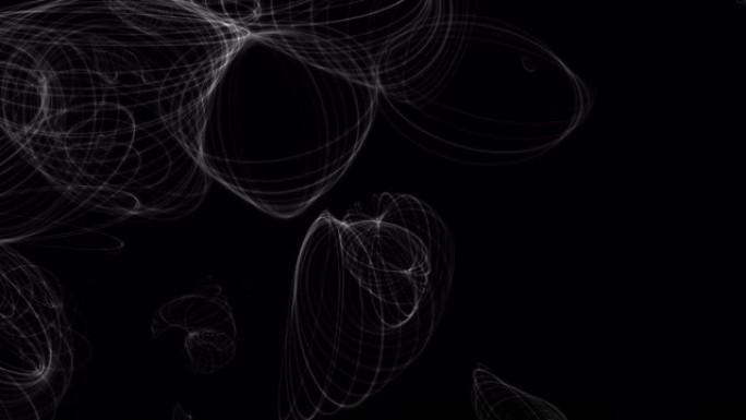 黑色抽象简单纤维线旋转和扭曲的最小背景
