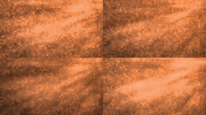 4k抽象橙色缎面背景与正方形