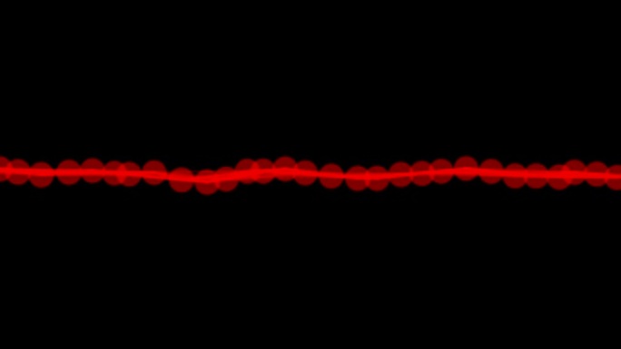 单条红线，有点穿过屏幕。无缝循环动画。