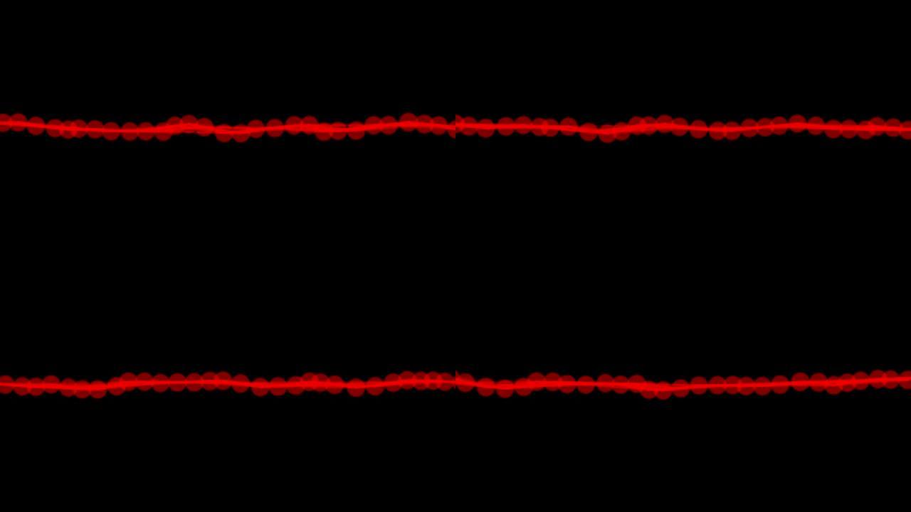 单条红线，有点穿过屏幕。无缝循环动画。