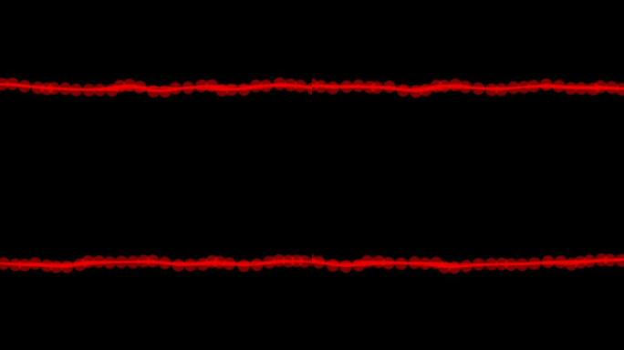 单条红线，有点穿过屏幕。无缝循环动画。
