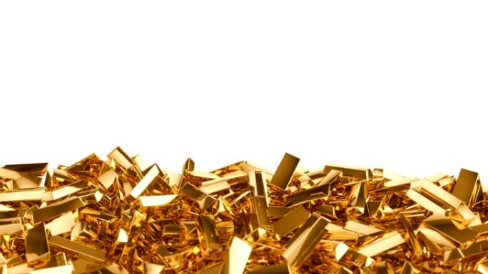 慢动作中摇摇欲坠的金条