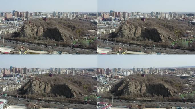 乌鲁木齐红山航拍