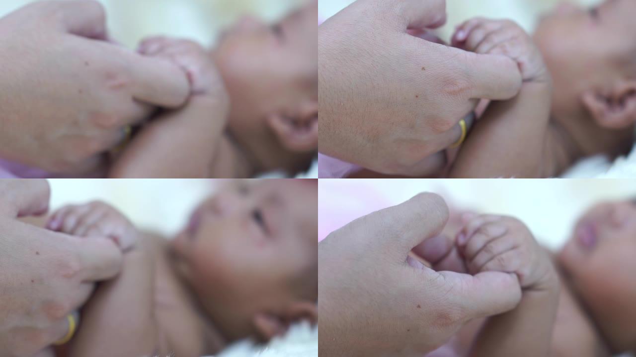 手指的母亲承诺新生儿