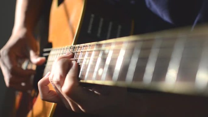 演奏原声吉他指板视频素材吉他演奏