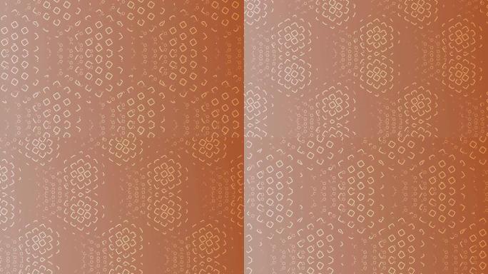 4k抽象橙色背景图案与正方形
