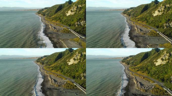 向海道路网的俯视图。