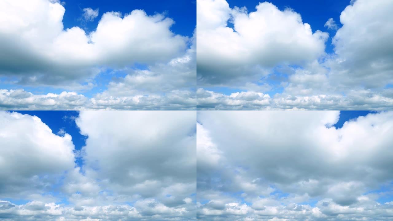 晴空的时光倒流白云空镜天空素材天空空镜