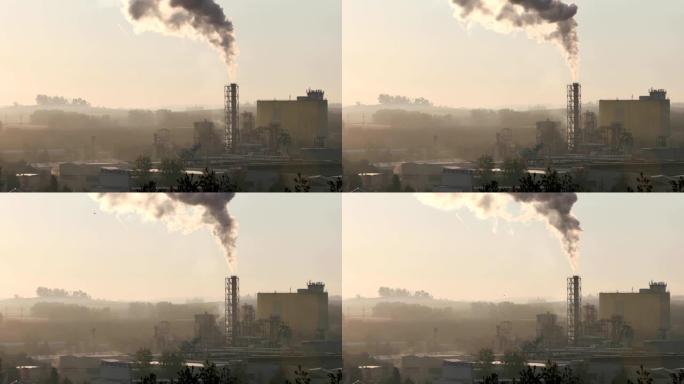 吸烟工业管道，空气污染