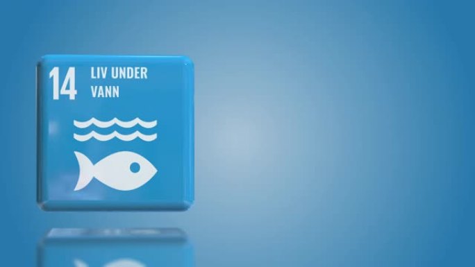 挪威数字14水下生活3D盒可持续发展目标2030年与复制空间