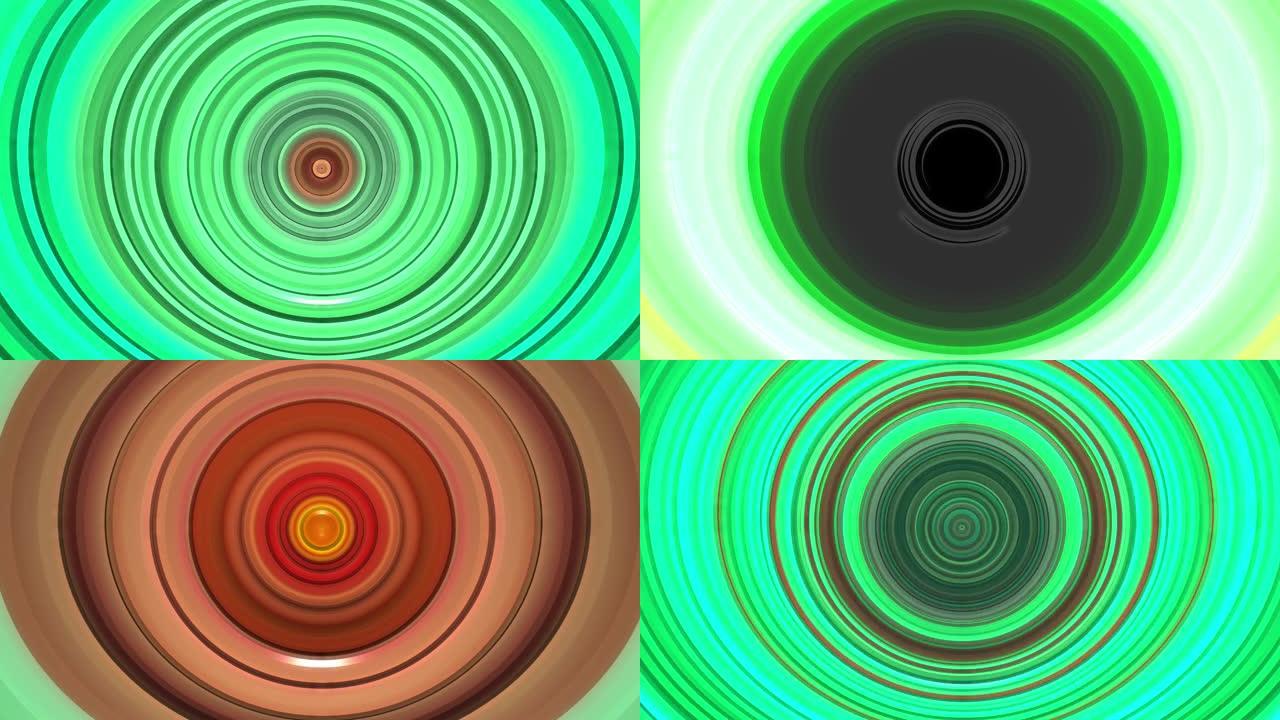 移动抽象五彩圆形背景