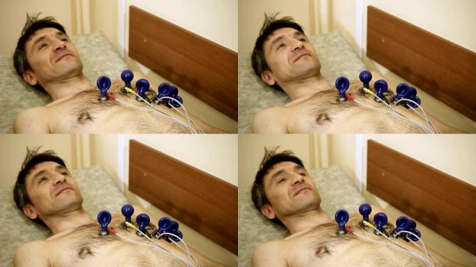 心电图仪。心电图诊断心脏病的程序。高清